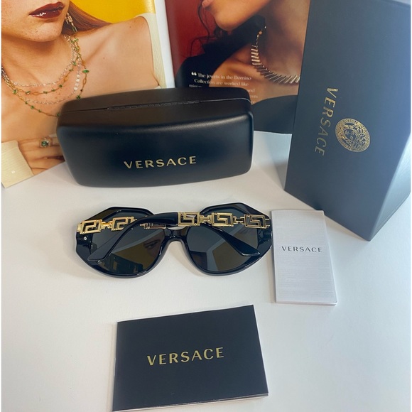 Authentic- NEW VERSACE VE4395 GB1/87 SUNGLASSES VE4395